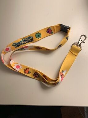 Tamagotchi Lanyard Memetchi Gotchi Gear Original Vintage Bandai Yellow Flower